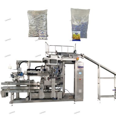 Automatic seconday bagging machine (small pouches into big bag )