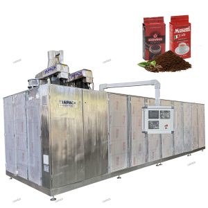 آلة تعبئة وتغليف أكياس الفراغ ذات الحجرتين الأوتوماتيكية