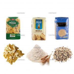 حقيبة أوتوماتيكية مسطحة القاع تشكل تعبئة وتغليف الحبوب